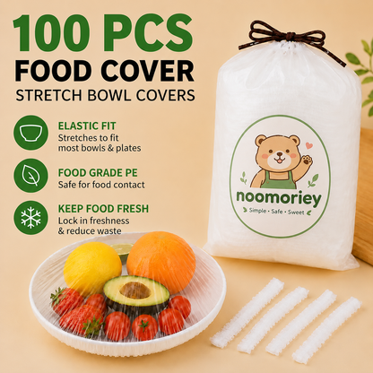 100PCS Disposable Stretch Food Covers for Bowls & Plates🥡