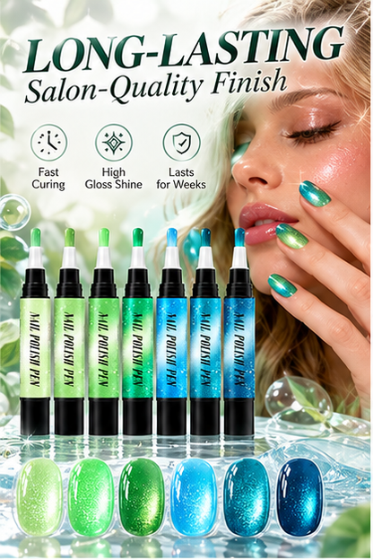 💅 6PCS One-Step Gel Nail Art Pen Set – Salon Beauty at Home
