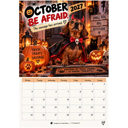 🐶Naughty Dachshunds 2027 Wall Calendar – 12 Months of Mischief, Mayhem & Sausage Dog Smiles