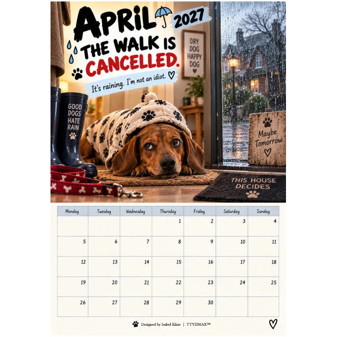 🐶Naughty Dachshunds 2027 Wall Calendar – 12 Months of Mischief, Mayhem & Sausage Dog Smiles