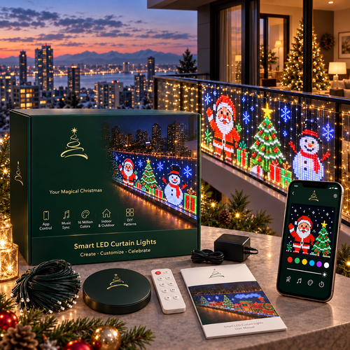 ✨ Perfect for Festive Decorations ✨300LED 98FT Christmas Light String with 8 Modes Timer & Remote Control
