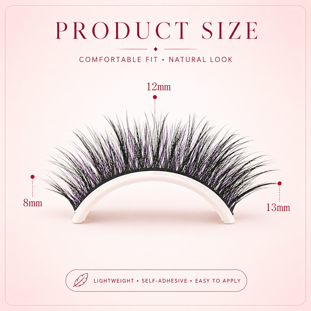 Glue-Free Self-Adhesive Lashes-3-Second, Natural & Reusable