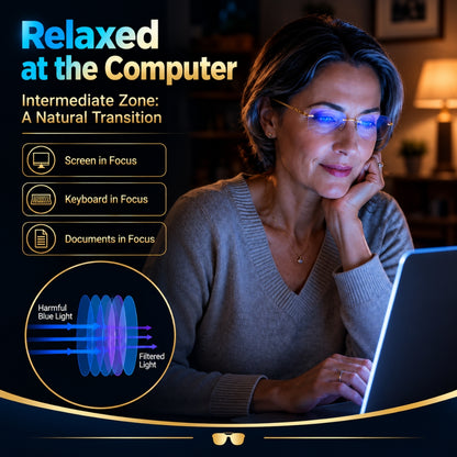 🔥Buy 1 Get 1 Free (2 pairs) – 【Co-Created by Designers】Smart Zoom and Color-Changing Reading Glasses