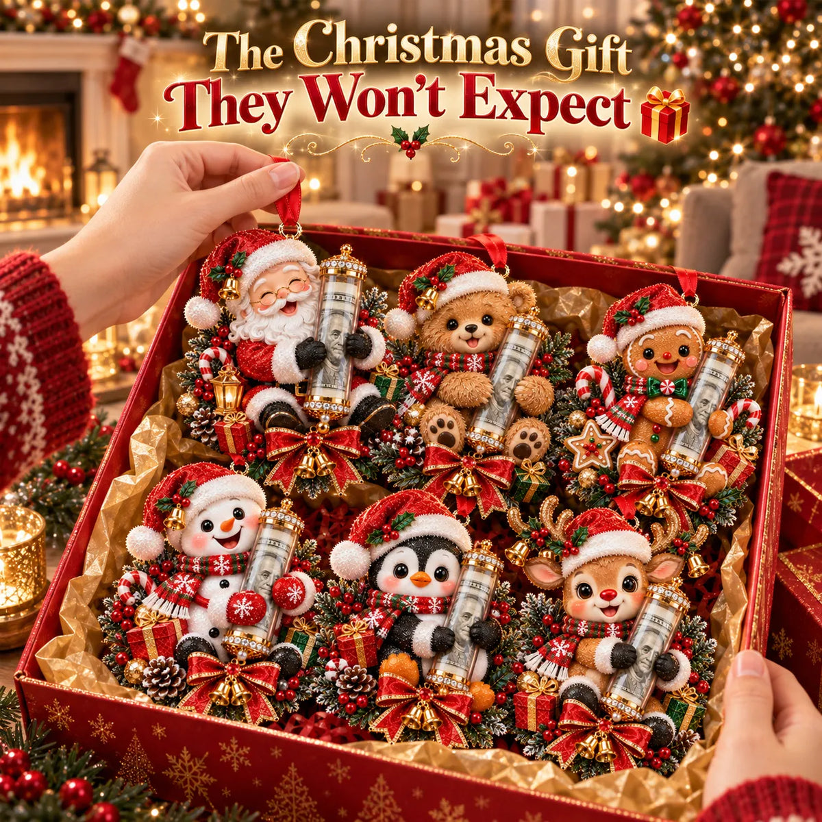 🎄 💵 Christmas Cash Gift Ornament -  ✨A Fun Way to Give Money This Christmas