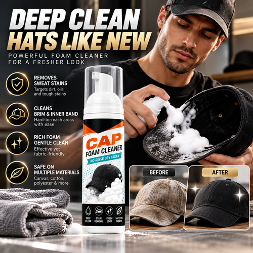 🧢 No-Rinse Baseball Cap Foam Cleaner ✨