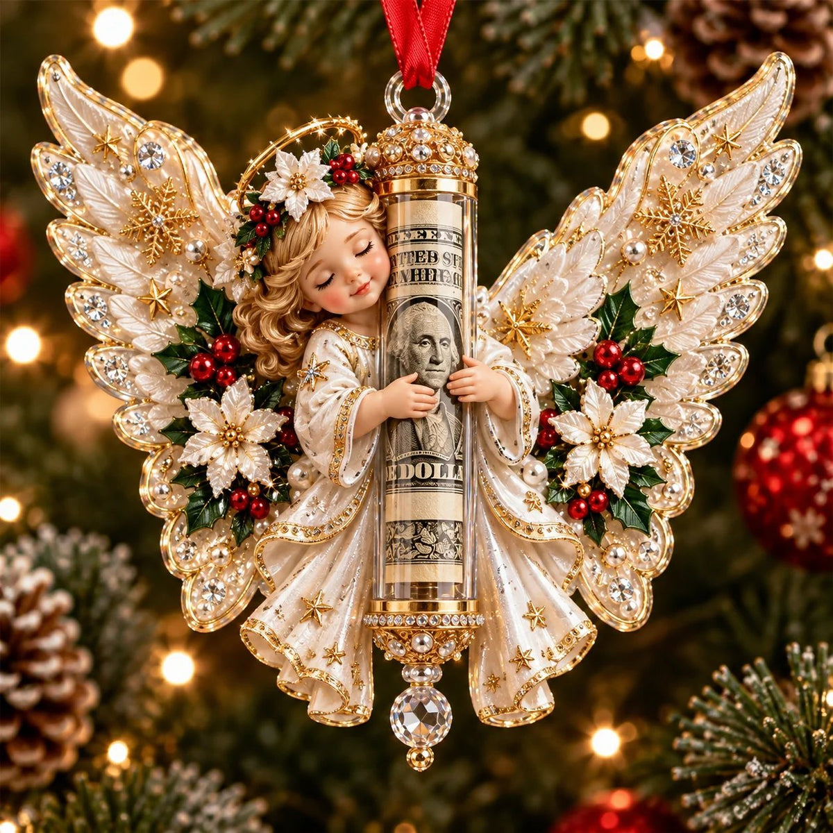 🎄 💵 Christmas Cash Gift Ornament -  ✨A Fun Way to Give Money This Christmas